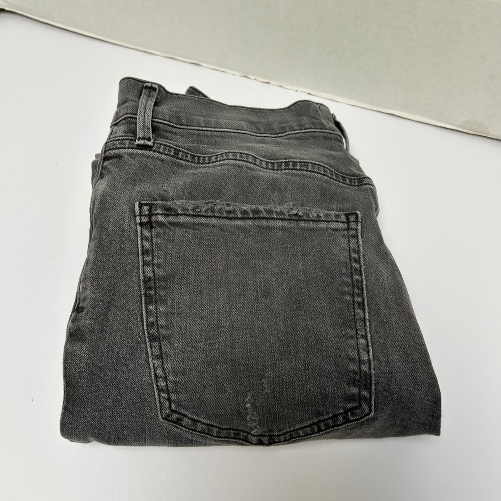 Agolde‎ Sophie High Rise Crop Maverick Gray Distressed size 25